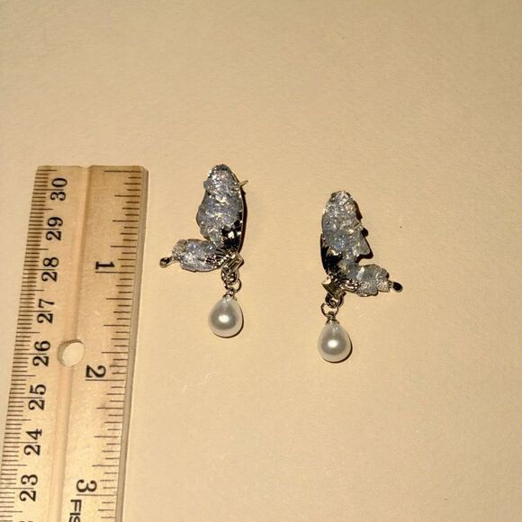 Butterfly earrings N896 - Picture 4 of 4